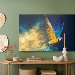 Peinture sur toile Perroquet Ara Coloré – Image 5