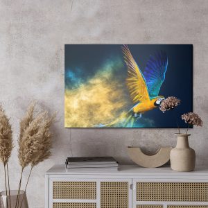 Peinture sur toile Perroquet Ara Coloré – Image 3