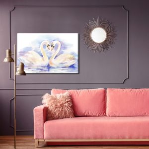 Peinture sur toile Aimer Les Cygnes – Image 4