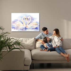 Peinture sur toile Aimer Les Cygnes – Image 7