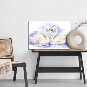 Peinture sur toile Aimer Les Cygnes – Image 6