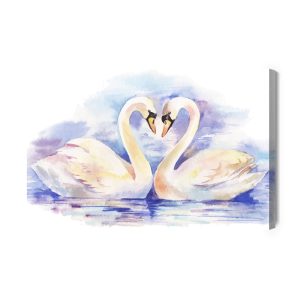 Peinture sur toile Aimer Les Cygnes – Image 2