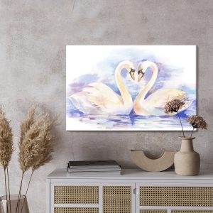 Peinture sur toile Aimer Les Cygnes – Image 3
