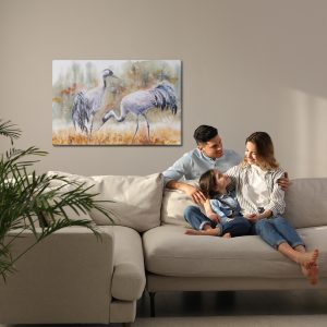 Peinture sur toile Grues Sur Terrain – Image 7