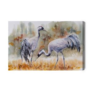 Peinture sur toile Grues Sur Terrain – Image 2