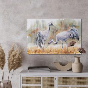 Peinture sur toile Grues Sur Terrain – Image 3