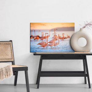 Peinture sur toile Oiseaux Flamants Roses – Image 6