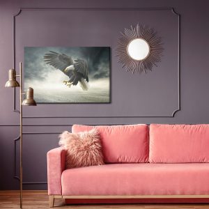 Peinture sur toile L'aigle Pendant La Tempête – Image 4