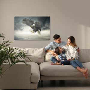 Peinture sur toile L'aigle Pendant La Tempête – Image 7