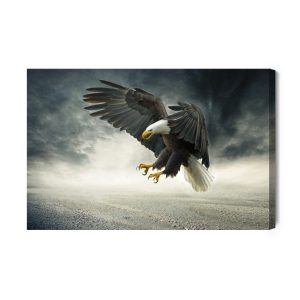 Peinture sur toile L'aigle Pendant La Tempête – Image 2