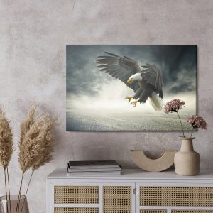 Peinture sur toile L'aigle Pendant La Tempête – Image 3