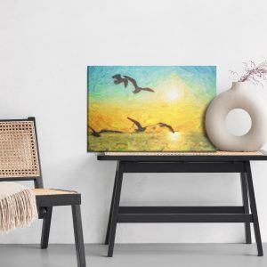Peinture sur toile Oiseaux Sur La Mer – Image 6