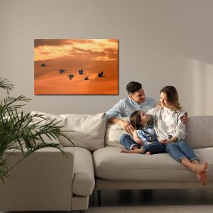 Peinture sur toile Grues À L'aube – Image 7