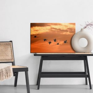 Peinture sur toile Grues À L'aube – Image 6