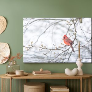 Peinture sur toile Oiseau Rouge – Image 5