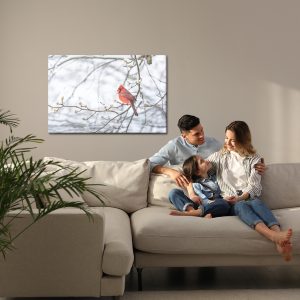 Peinture sur toile Oiseau Rouge – Image 7
