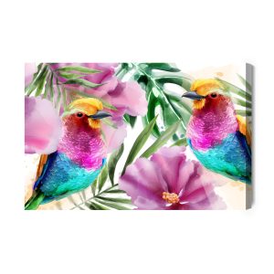 Peinture sur toile Des Oiseaux Tropicaux – Image 2