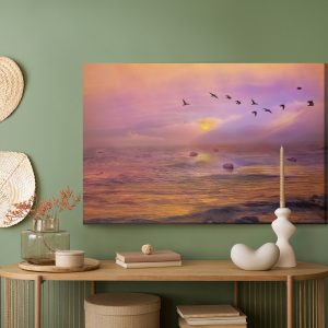 Peinture sur toile Oiseaux Au-Dessus De L'océan – Image 5
