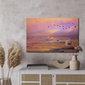 Peinture sur toile Oiseaux Au-Dessus De L'océan – Image 3