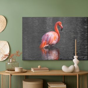 Peinture sur toile Flamants Roses Dans L'eau – Image 5
