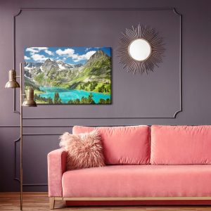 Peinture sur toile Du Lac Dans Les Montagnes – Image 4