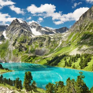 Peinture sur toile Du Lac Dans Les Montagnes – Image 1