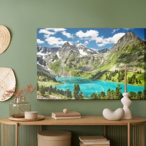 Peinture sur toile Du Lac Dans Les Montagnes – Image 5