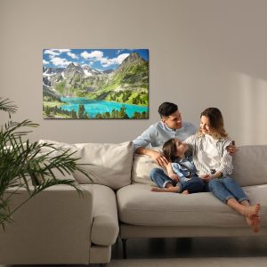 Peinture sur toile Du Lac Dans Les Montagnes – Image 7