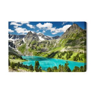 Peinture sur toile Du Lac Dans Les Montagnes – Image 2