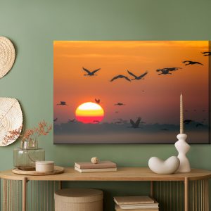 Peinture sur toile Grues Volantes – Image 5