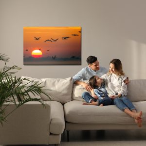 Peinture sur toile Grues Volantes – Image 7