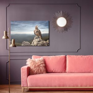Peinture sur toile Aigle Au Sommet De La Montagne – Image 4