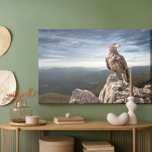 Peinture sur toile Aigle Au Sommet De La Montagne – Image 5