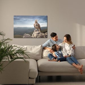 Peinture sur toile Aigle Au Sommet De La Montagne – Image 7