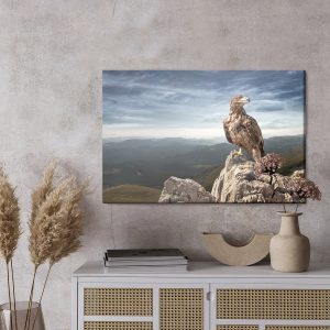 Peinture sur toile Aigle Au Sommet De La Montagne – Image 3