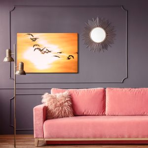 Peinture sur toile Oiseaux Cormorans – Image 4