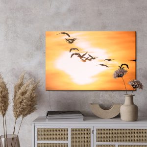 Peinture sur toile Oiseaux Cormorans – Image 3