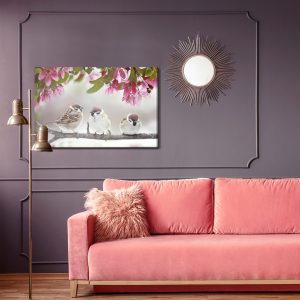Peinture sur toile Moineaux Oiseaux – Image 4