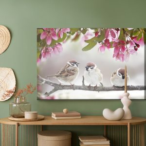 Peinture sur toile Moineaux Oiseaux – Image 5