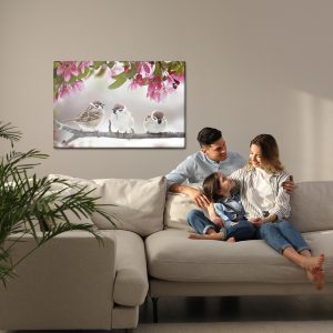 Peinture sur toile Moineaux Oiseaux – Image 7
