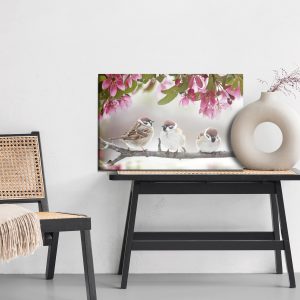 Peinture sur toile Moineaux Oiseaux – Image 6