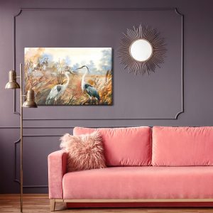 Peinture sur toile Grues En Automne – Image 4