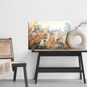 Peinture sur toile Grues En Automne – Image 6
