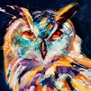 Peinture sur toile Hibou Comme Peint – Image 1