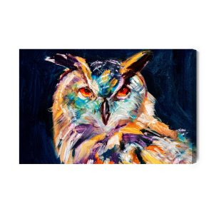 Peinture sur toile Hibou Comme Peint – Image 2