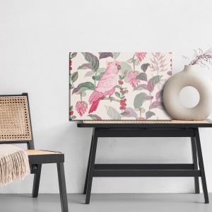 Peinture sur toile De Perroquet Rose Tropical – Image 6