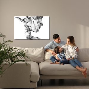 Peinture sur toile Femme Abstraite De Fumée – Image 7