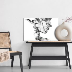 Peinture sur toile Femme Abstraite De Fumée – Image 6