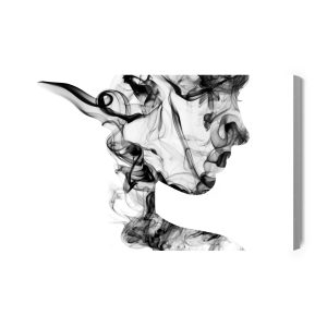 Peinture sur toile Femme Abstraite De Fumée – Image 2