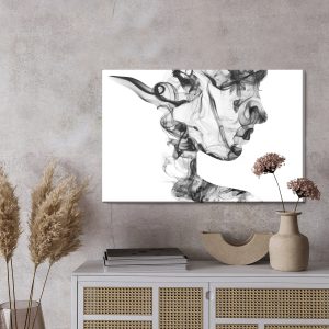 Peinture sur toile Femme Abstraite De Fumée – Image 3